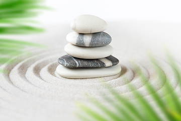 Image showing Zen natural japanese garden background