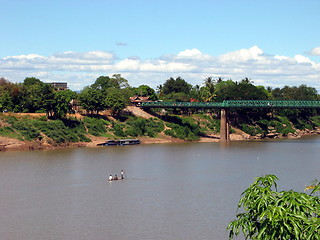 Image showing Sailing in the Mekong