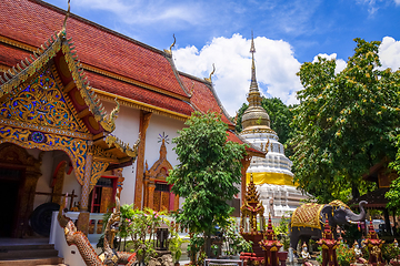 Image showing Wat Chedi Luang temple buildings, Chiang Mai, Thailand 