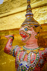 Image showing Yaksha statue, Grand Palace, Bangkok, Thailand