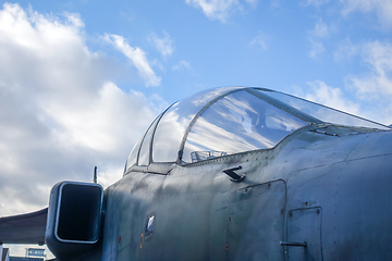 Image showing Old military fighter cockpit