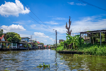 Image showing Traditional houses on Khlong, Bangkok, Thailand