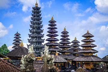 Image showing Pura Besakih temple on mount Agung, Bali, Indonesia