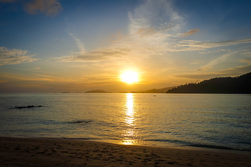 Image showing Tropical beach at sunset in Koh Lipe, Thailand