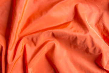 Image showing Orange satin background texture