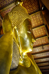 Image showing Reclining Buddha in Wat Pho, Bangkok, Thailand