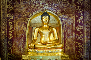 Image showing Buddha statue in Wat Phra Singh temple, Chiang Mai, Thailand