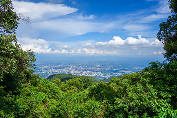 Image showing Chiang Mai, mountains and jungle landscape, Thailand