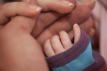 Image showing mother is playing with baby at home