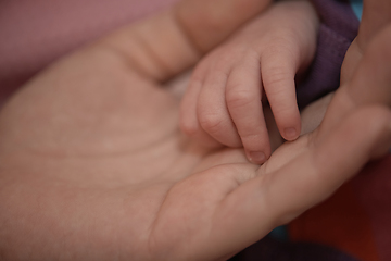 Image showing mother is playing with baby at home