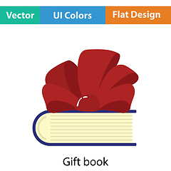 Image showing Book with ribbon bow icon