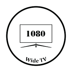 Image showing Wide tv icon