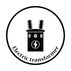 Image showing Electric transformer icon