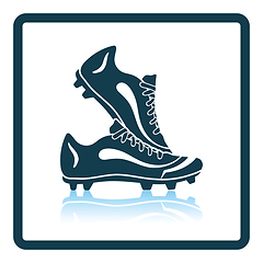 Image showing Icon of football boots