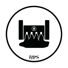 Image showing Hydro power station icon