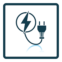 Image showing Electric plug icon