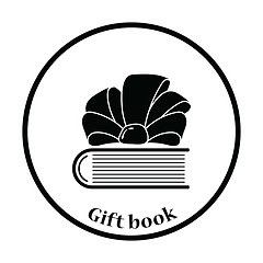 Image showing Book with ribbon bow icon