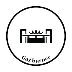 Image showing Gas burner icon