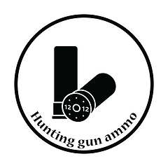 Image showing Ammo from hunting gun icon