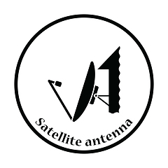 Image showing Satellite antenna icon