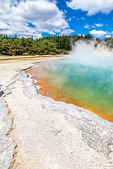 Image showing hot sparkling lake in New Zealand