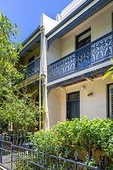 Image showing a typical terrace house in Sydney Australia