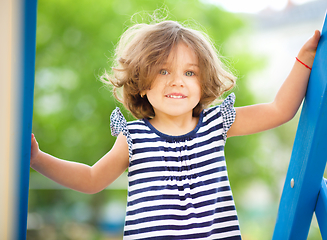 Image showing Portrait of a cute little girl