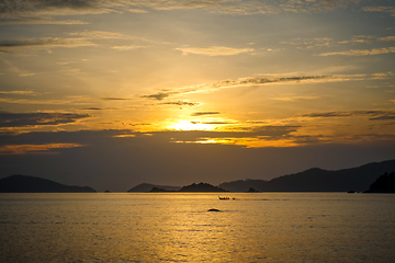 Image showing Tropical beach at sunset in Koh Lipe, Thailand