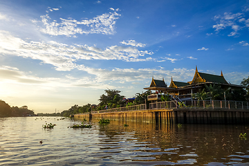 Image showing Chao Phraya River, Ayutthaya, Thailand