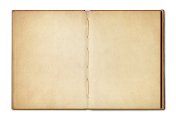 Image showing Vintage open book isolated on white background