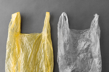 Image showing two disposable plastic bags