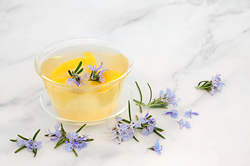 Image showing Rosemary and Lemon Herbal Tea for Immune System Boost