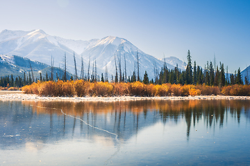 Image showing Fall Mountain Reflection