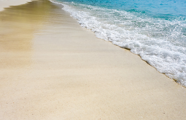 Image showing white sand beach detail