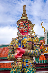 Image showing Yaksha statue, Grand Palace, Bangkok, Thailand