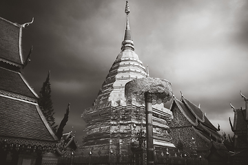 Image showing Wat Doi Suthep golden stupa, Chiang Mai, Thailand