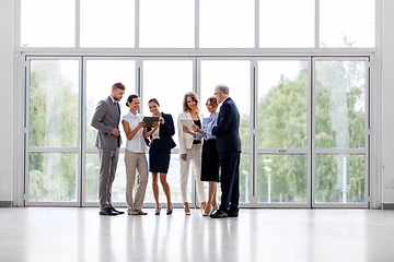 Image showing business people with tablet pc computers at office