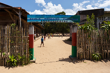 Image showing old rural malagasy school, Madagascar