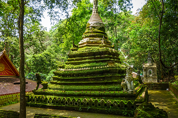 Image showing Wat Palad temple stupa, Chiang Mai, Thailand