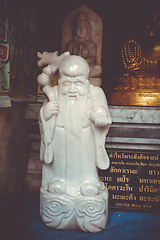 Image showing Monk statue, Wat Doi Suthep temple, Chiang Mai, Thailand