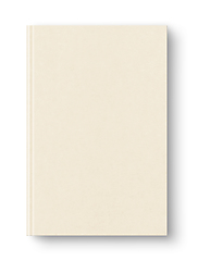 Image showing Closed beige blank book isolated on white