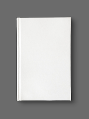 Image showing Closed blank dictionary, book isolated on grey