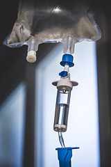 Image showing Intravenous drip equipment in hospital