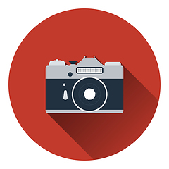 Image showing Icon of retro film photo camera