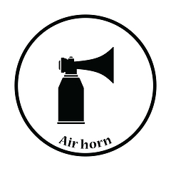 Image showing Football fans air horn aerosol icon