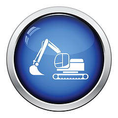 Image showing Icon of construction excavator