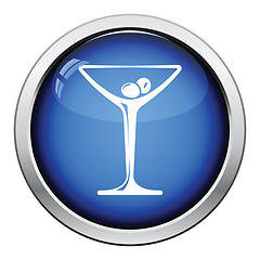 Image showing Cocktail glass icon