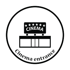 Image showing Cinema entrance icon