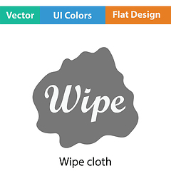 Image showing Wipe cloth icon