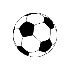 Image showing Soccer ball icon.